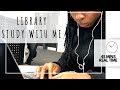 University | STUDY WITH ME  LIBRARY [with music] | ASMR | 도서관에서 함께 공부하다 | Dyslexia Student