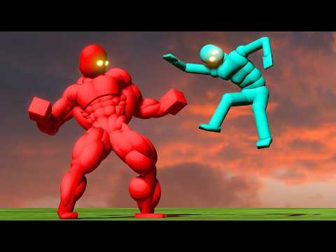 Strongest NPC Fights the Fastest Superhero AI! (with Active Ragdoll Physics)