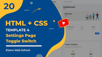 [Arabic] HTML & CSS Template Four 2022 #20 - Settings Page - Toggle Switch