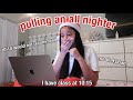 PULLING AN ALL NIGHTER ON A SCHOOL NIGHT | VLOGMAS DAY 8