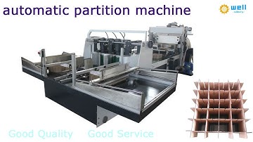 Automatic carton partition assembly machine