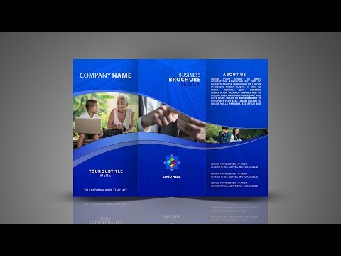 Tri Fold Brochure Design | In Photoshop cc tutorial Hindi / Urdu