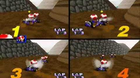 Mario Kart 64 GameShark Codes Pt.1
