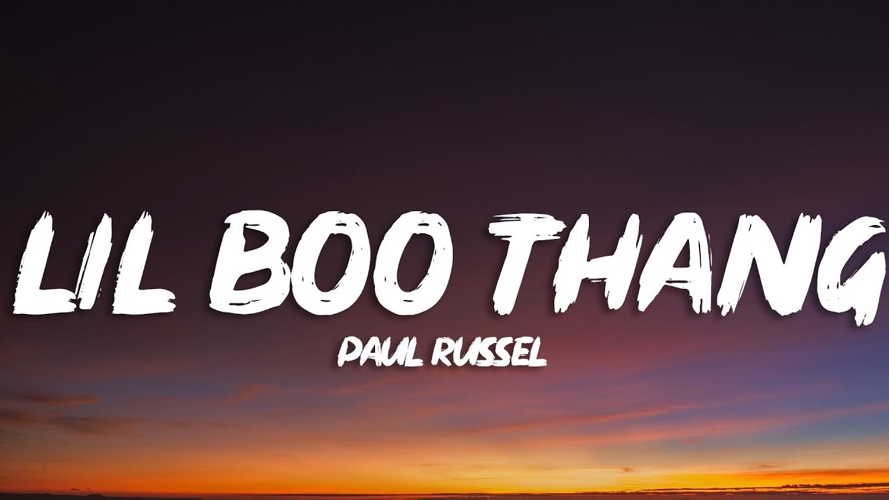 Paul Russell (@paulrussellmusic)'s video of lil boo thang lyrics