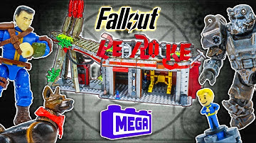 BUILDABLE Fallout Figures!! MEGA CONSTRUX x FALLOUT Red Rocket Truck Stop Unboxing Review