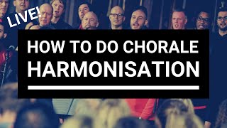 LIVE a cappella/choral arranging: How to do chorale harmonisation | Choir With Knut