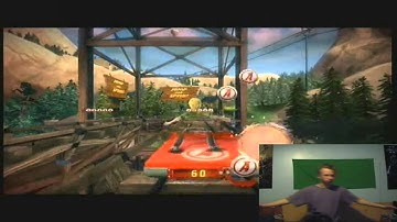 Kinect Adventures - Reflex Ridge (Live Action Gameplay)