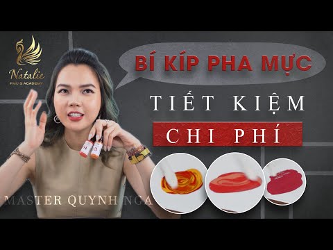 Công Thức Pha Màu - Công thức pha màu - Cách nhận diện gốc màu của mực Phun xăm| Học phun xăm cùng Quỳnh Nga