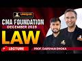 CMA Foundation | Law | Indian Contract Act | L 1 | Dec 2026 &amp; June 27| Prof. Darshan Dhoka