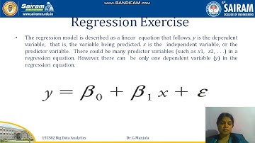 Lecturevideo 15CS82 Module4 Regression  G Manjula 3 of 4