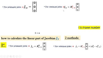 Robotics: Lecture 6: Manipulator Jacobian part II