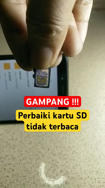 Cara memperbaiki sdcard eksternal tidak terdeteksi hp, kartu sd tidak terbaca #shorts #sdcard