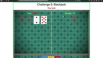 BlackJack Game Using JavaScript | JavaScript Projects