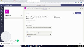 Parents & Students: Turning in Assignments with Resources in Microsoft Teams