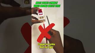 The Right Way to Tighten Cable Terminals | FixIt Electric | #viral #electrical #shorts #shortvideo