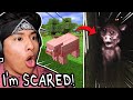 Minecraft mobs but as CURSED images...