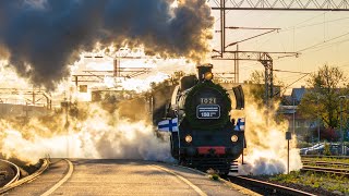 Steam Locomotive Hr1 Ukko-Pekka 1021 in Hanko on the 8th of October 2023 by Junakuvat 3,098 views 6 months ago 6 minutes, 58 seconds