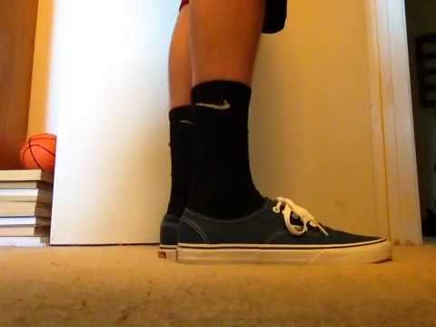 white vans with nike socks