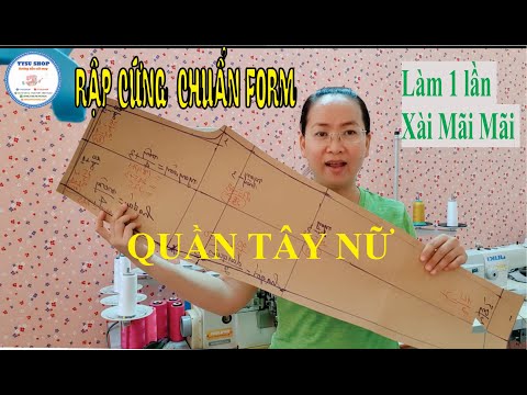 Cách Làm Rập Cứng Quần Tây | May Vá Cùng TYSUSHOP