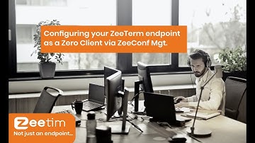 Configuring ZeeTerm in Zero Client Mode with ZeeConf Management tool