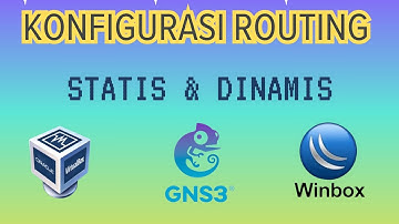 Konfigurasi Routing Statis dan Dinamis Menggunakan VirtualBox dan GNS3 #tutorial
