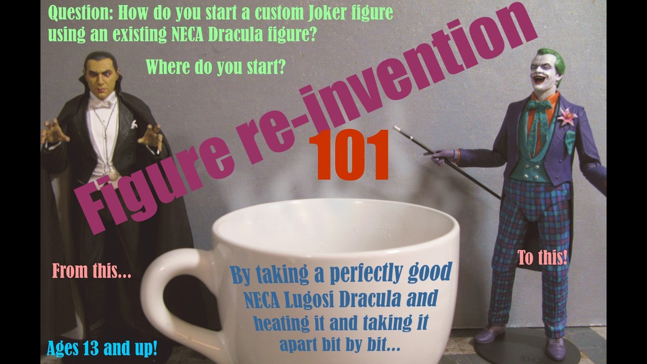 Часть 2: Как безопасно разобрать подставку Дракулы от NECA для фигурки Джокера!