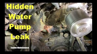 Does your water pump leak antifreeze?