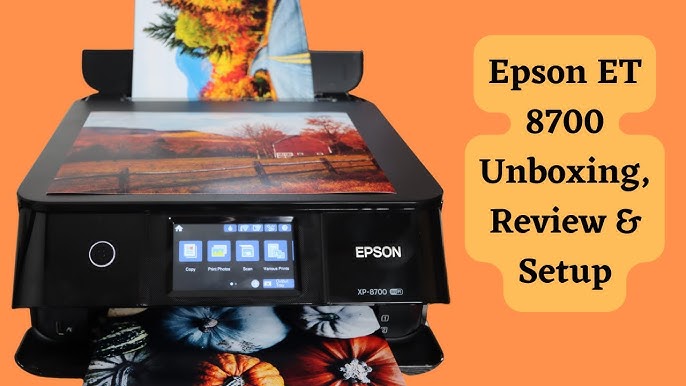 Epson XP Printer 8700 YouTube - WiFi Setup