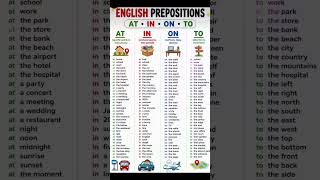 learn english preposition words # daily use scientens