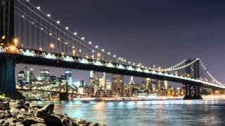 Manhattan Bridge & East River Night Timelapse Zoom 1