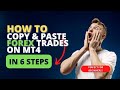 How to Copy and Paste on MetaTrader 4 ( Forex Basics ) MOST SIMPLE VIDEO FOR BEGINNERS!