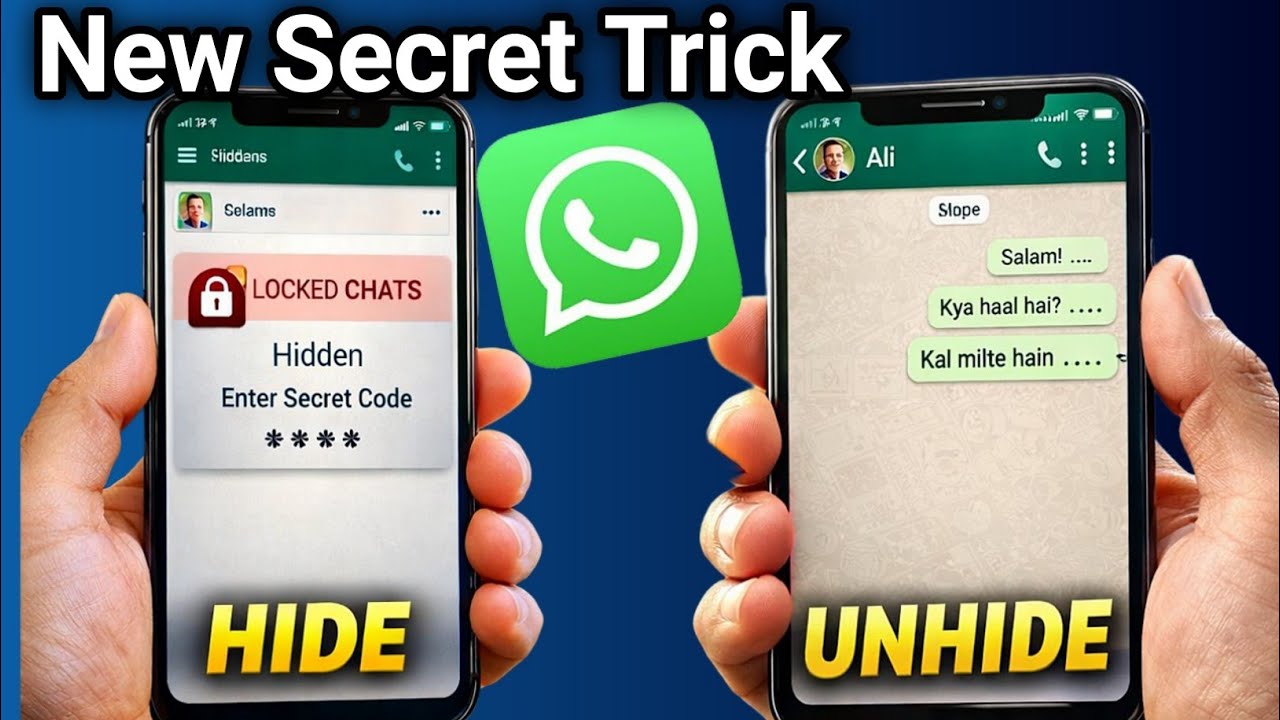 How to Hide & Unhide WhatsApp Chat lock  Secret Code Urdu/Hind Full Guide