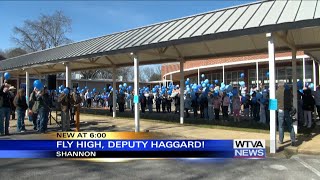 Shannon students release balloons in memory of school resource officer killed while directing