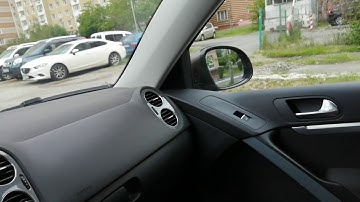 Folding mirrors installed on Tiguan 2012