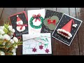 Christmas greeting cards diy ( 5 easy and unique Christmas cards)🎄🎄