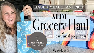 Aldi Grocery Haul + Easy Meal Prep Ideas | Part 2 | 2024