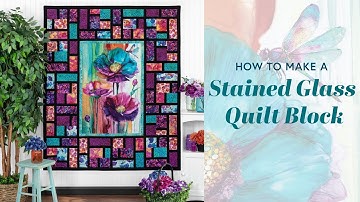 How To Make a Stained Glass Quilt Block | Shabby Fabrics