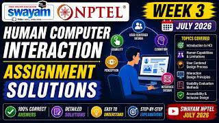 Human Computer Interaction (In Hindi) Week 3 Assignment Answers 2026 | NPTEL July 2026 | HCI