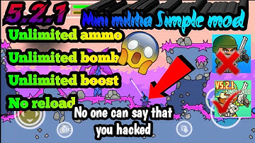 #DA2 mini militia Simple mod 5.2.1 || Latest version || By piano and tech shreyas ||