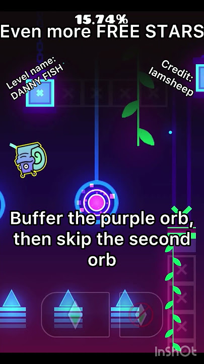 Even more F R E E Stars!! #geometrydash #gd #shorts