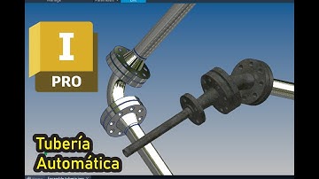 como Generar Tubería en Autodesk Inventor (Tube and Pipe)