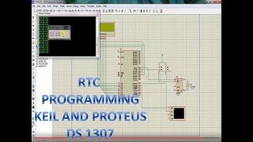 DS1307 Real time clock programming using Keil IDE and Proteus simulation
