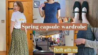 Thrifting and tour of my SPRING capsule wardrobe
