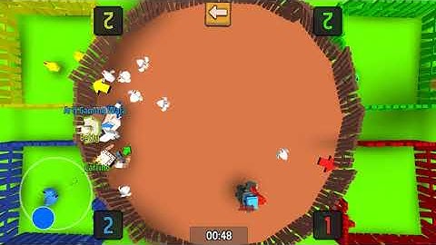 cubic 2 3 4 player mini game chicken catch
