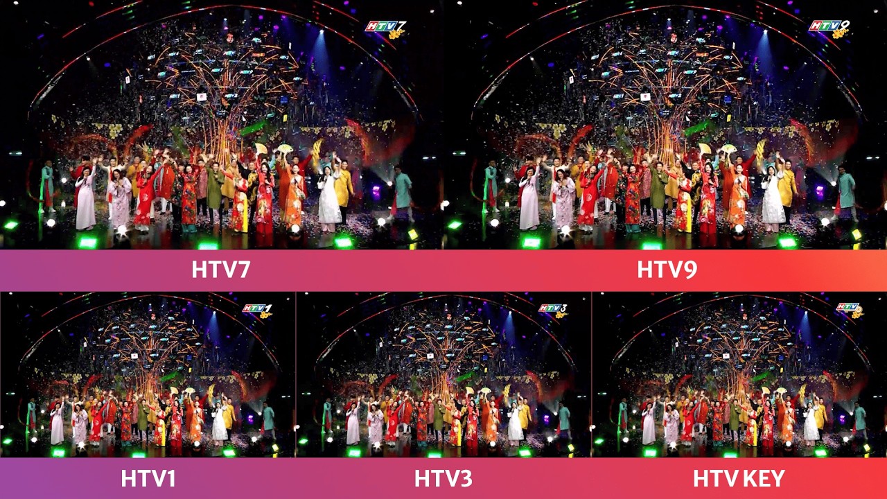 HTV | Các kênh hòa sóng HTV9 và giao thừa Tết Bính Ngọ, 16-17/02/2025 (29 và Mùng 1 Tết) [4K 50fps]