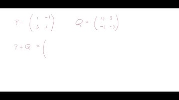 CSEC Maths - Matrices - Addition and Subtraction