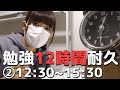 12時間勉強耐久②(12:30~15:30)~一緒に勉強しよう~