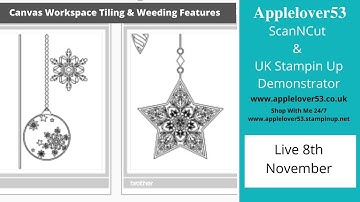 Live 8th November 2020 Canvas Workspace Tiling Feature & Cutting Bigger Than Your Mat