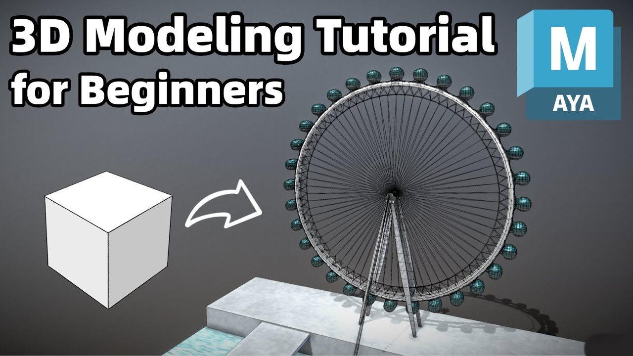 Create the London Eye in Maya from Scratch | Beginner 3D Modeling ...