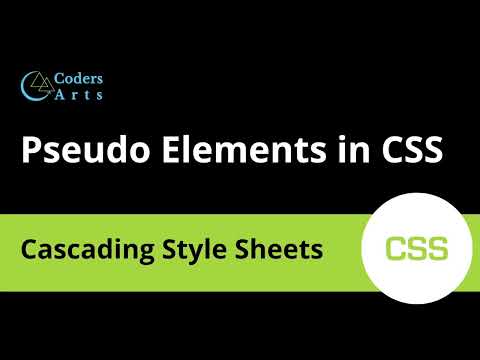 27. Pseudo Elements in CSS | CSS Tutorial For Beginners